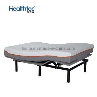 Adjustable Bed Base Frame - with Massage Features - Head and Foot Incline - Under Bed Lighting - Dual USB Charging Sta