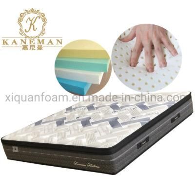 Traditional Latex Spring Mattress Custom King Size 10inch Mattress Rolled in a Box