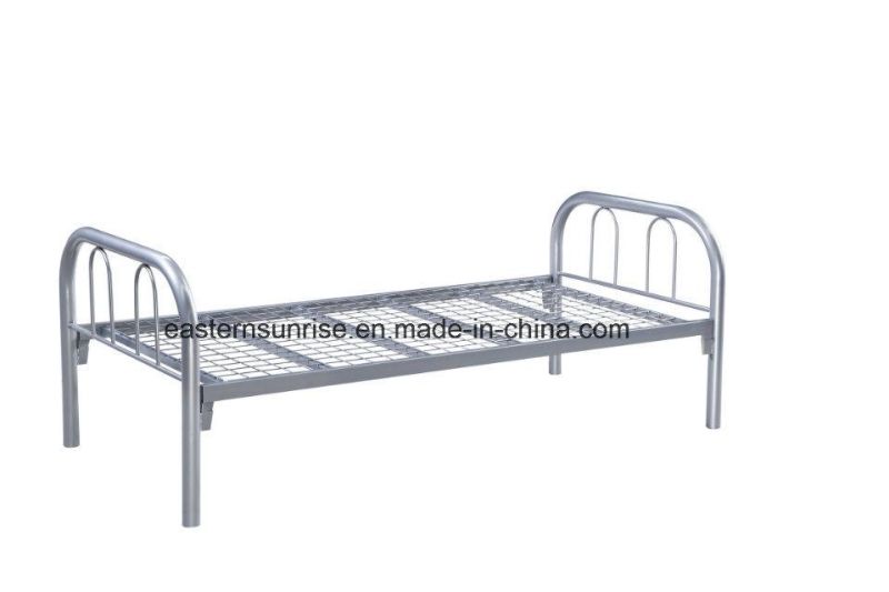 2021 Cheap Customized School Furniture Steel Frame Metal Single Bed