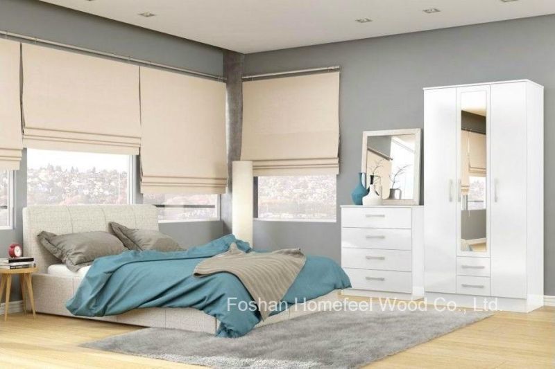 Modern Apartment High Gloss Bedroom Furniture (HF-EY008)