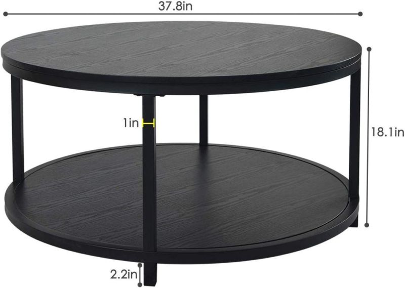Industrial Sofa Table for Living Room Modern Design Home Furniture with Storage Open Shelf