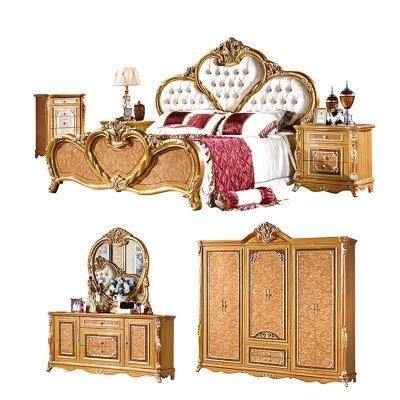 Hot Sales Antique Carved Wood Bedroom Furniture Sets for Sale
