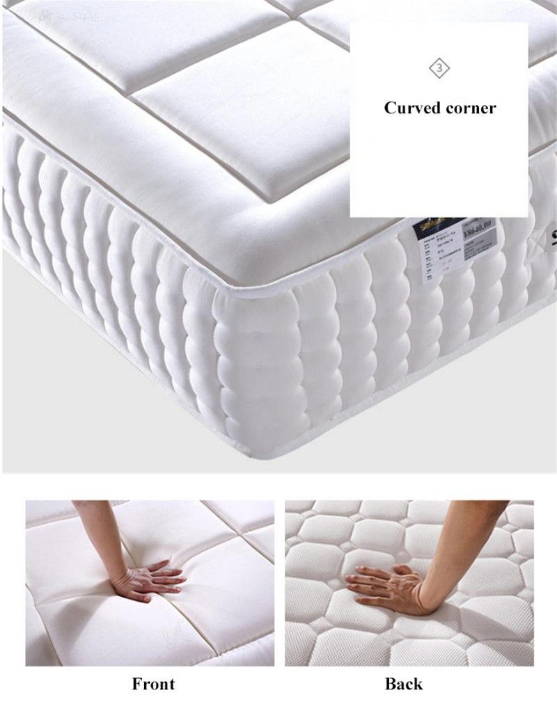 Hotel Spring Mattress Latex Vacuum Silk Fabric for Single Bed