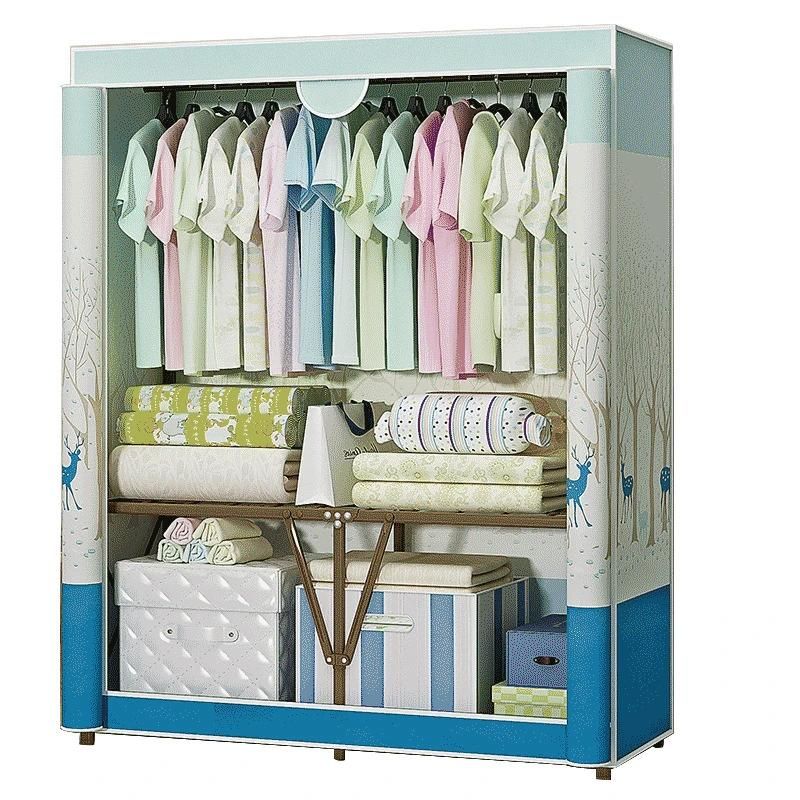 Fashionable Foldable Large-Capacity Installation-Free Wardrobe Storage Cabinet