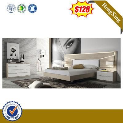 Latest Design Living Room Furniture King Size Double Bed Wooden Bedroom Bed