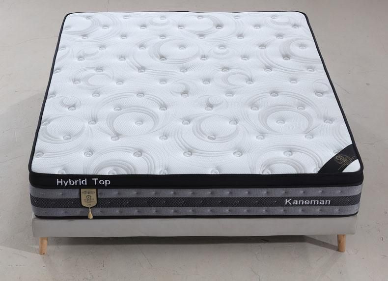 Colchones Luxury Queen King Matelas 12 Inch 7 Zone Pocket Coil Latex Spring Memory Foam Mattress in Box
