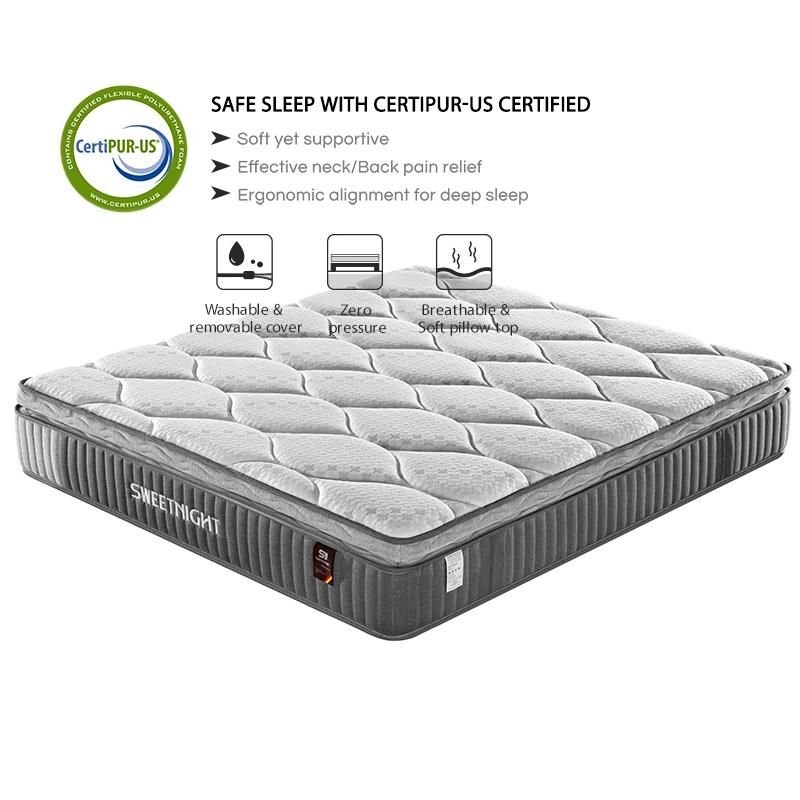 Latex Hotel Memory Foam Pocket Spring Mattress