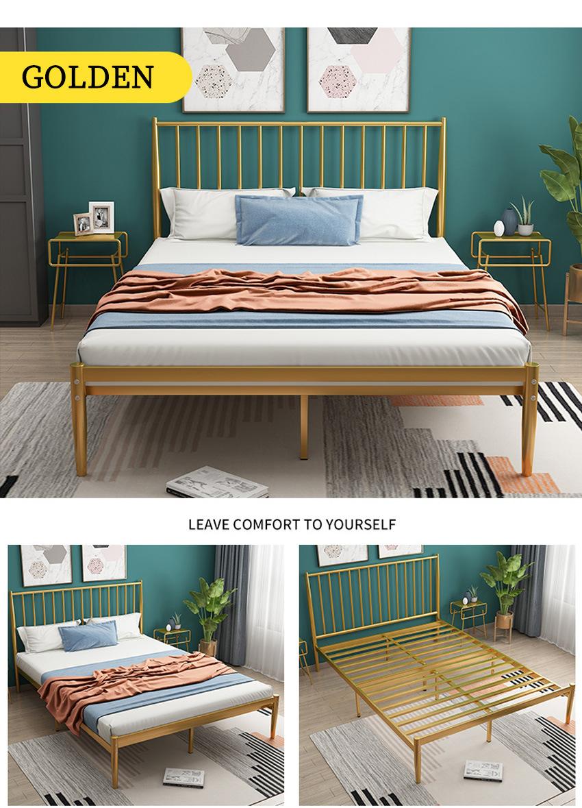 High Class Hotel Steel Bed Metal Frame
