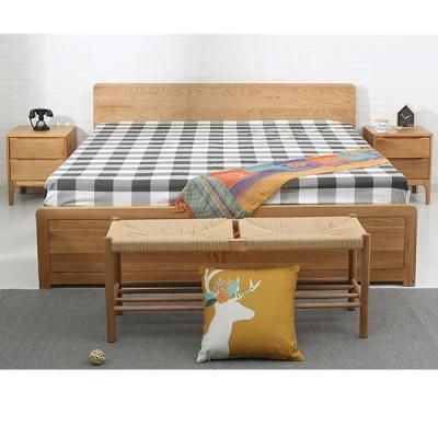 High Box Bed Solid Wood Double Bed Storage Bed