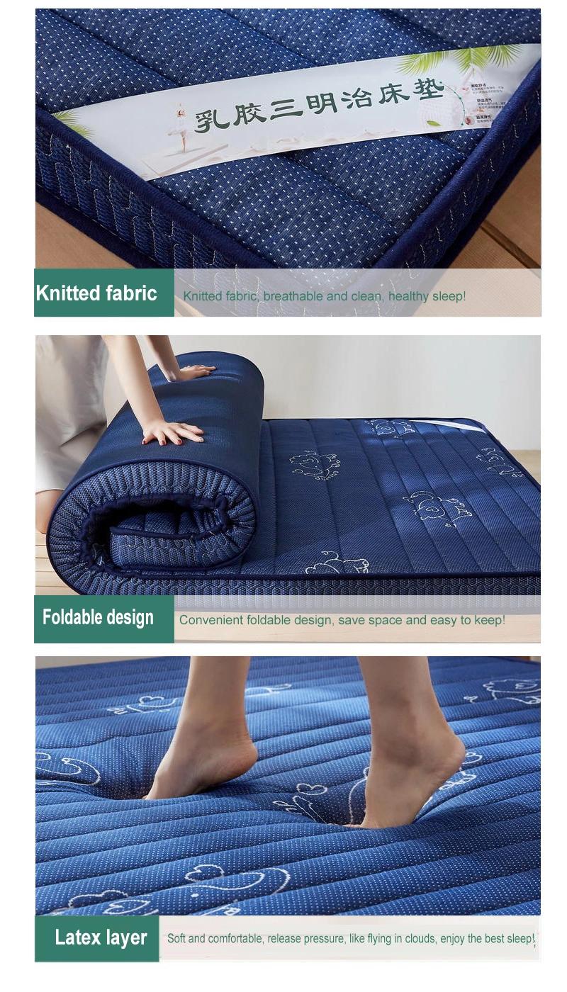 University Dorm Bed Mattress Portable Portable Warm Thailand Latex Single