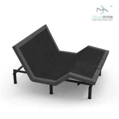Dreamotoin Bedroom Furniture Zero Gravity Bed for Elderly Adjustable Base Frame with Massage