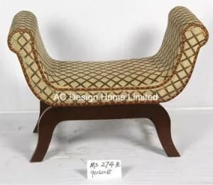 Morden Fabric/Wooden U Shape Bed End Bench