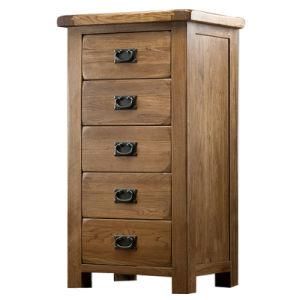 High Quality Soild Wooden 5 Drw Chest Cabinet