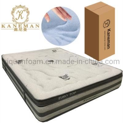 King Size Memory Foam Mattress Pocket Coil Spring Mattress in a Box