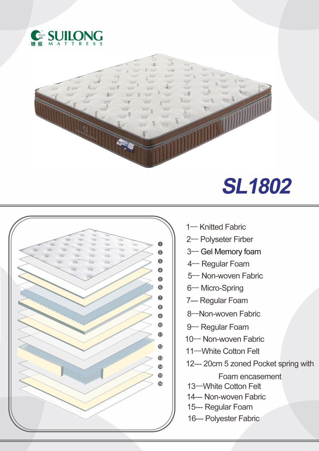 Hot Sale Bedroom Set Memory Foam Mattress for King Bed
