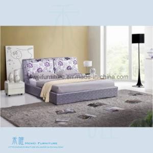 High Quality Soft Fabric Bed of Bedroom Furniture (HW-KF305B)