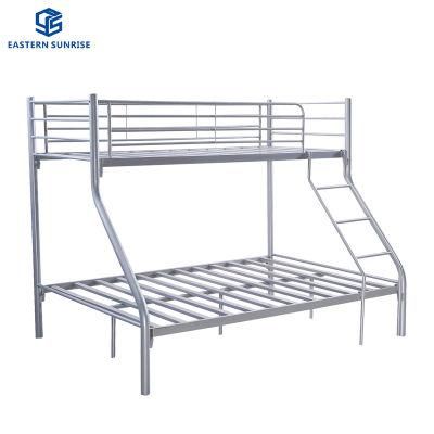 Kd Structure Twin Over Full Metal Bunk Bed in Sliver Color