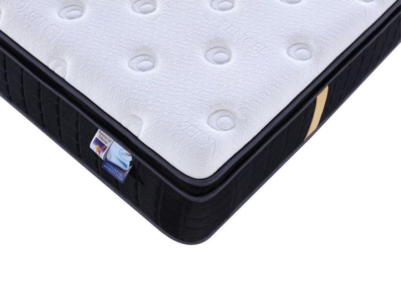 Gel Memory Foam Pillow Top Compress and Roll in Carton Box Spring Bed Mattress