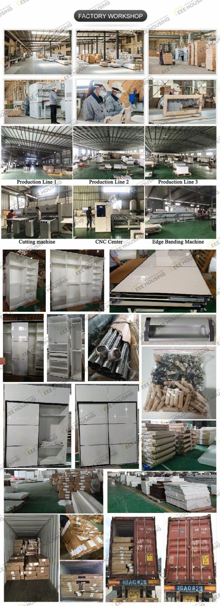 China Factory Directly Supply 1.8m Two Door Sliding Door Wardrobe with Drawers From Floor to Ceiling