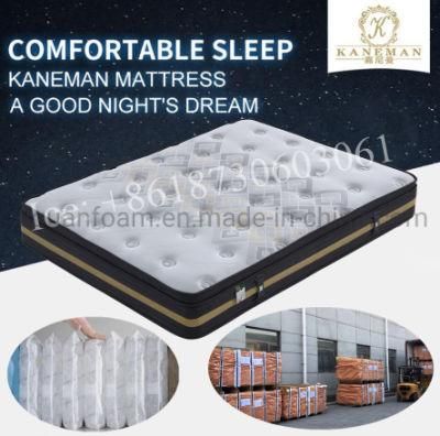 King Size Mattress Pocket Spring Mattress in Pallet Mattress Factory