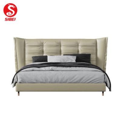 China Modern Style Wooden King Bed Home Bedroom Furniture
