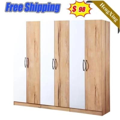 Hot Sell Wooden Modern Apartment Home Hotel Bedroom Furniture Wardrobes Melamine Sofa Double Cabinet Bed Closet Wardrobe