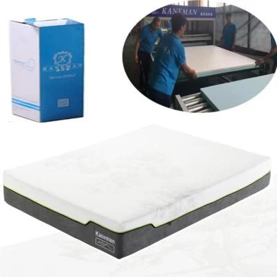 Luxury Natural Latex Gel Memory Foam Mattress Roll in Color Box