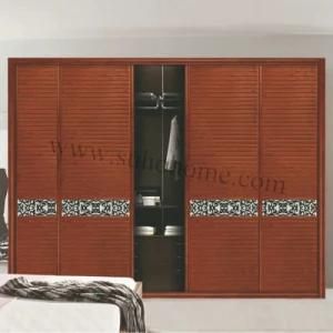 Wooden Closet with Aluminium Sliding Doors V2817 (Breath Shutter)
