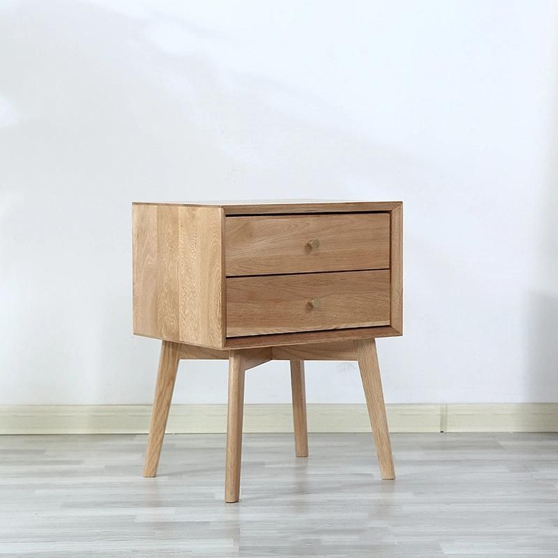 Solid Wood Nordic Bedside Cabinet 0057