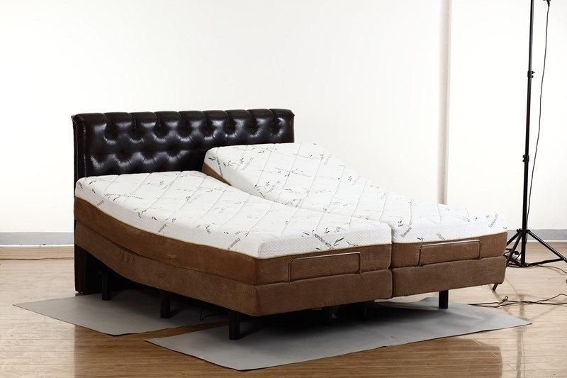 2 Years Guarantee with Massage Function Electric Adjustable Double Bed