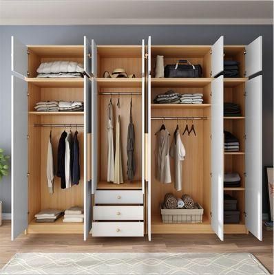 Wooden Simple Bedroom Wall Closet Sliding Wardrobe