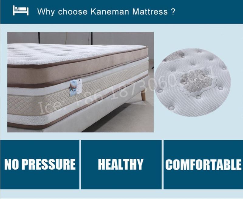 Luxury Memory Foam Mattress 14 Inch Zone Pocket Spring Mattress Hotel Mattress