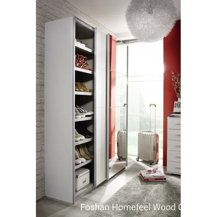Fashion Home Furniture Wooden Wardrobe Sliding Door MDF Wooden Bedroom Closet (HF-WB78)