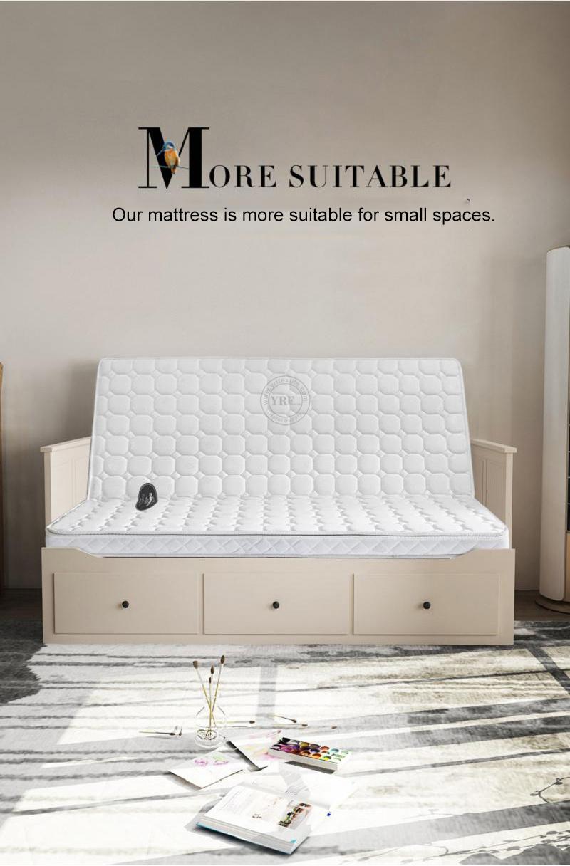 Travel Bedfoam Mattress Foldable Waterproof Fabric 8cm Single Bed