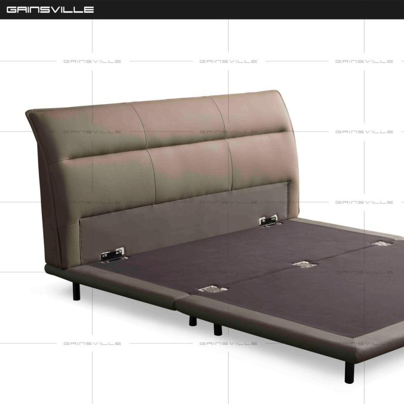 Italy Style Hot Selling Furniture Modern Leather Furniture Home Furniture Bedroom Furniture Bed King Bed Sofa Bed