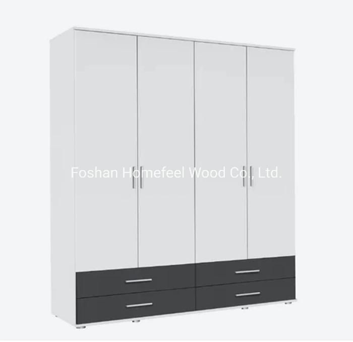 Best Selling Modern Simple Design Wood Home Furniture Bedroom Storage Wardrobe (HF-WB76)