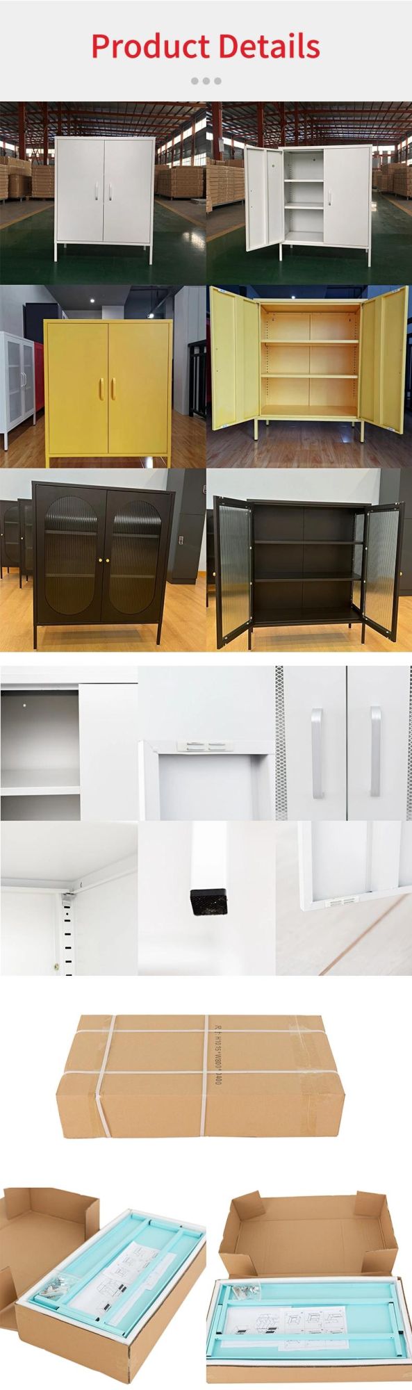 Metal Chest of Drawers Furniture Steel 4 Drawer Storage Chest Cabinet for Bedroom