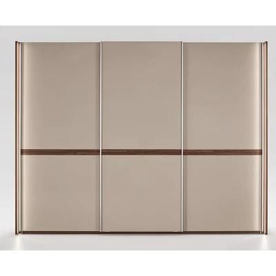 Home Furniture 3-Door Sliding Wardrobe 20dd302 Customized Hotel Wardrobe