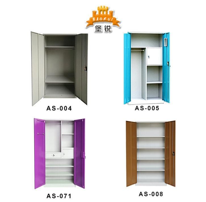 Fas-005 Chinese Wholesale Knock Down Steel Cabinet /Iron Clothes Almirah Designs with Price