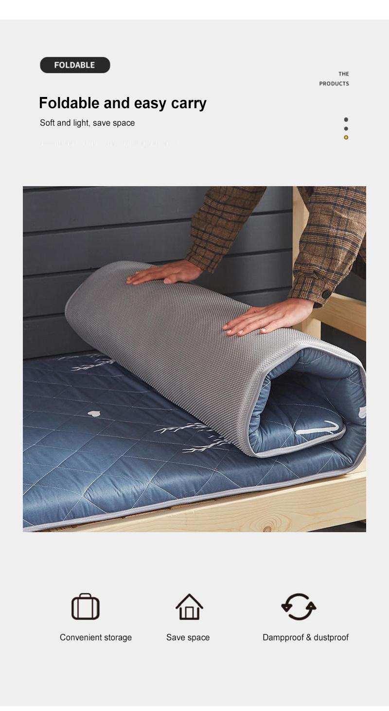 Sleepover Bed Mattress Pad Thin Multi-Purpose Breathable Comfortable Twin XL