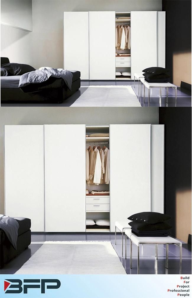 Wooden Wardrobe Closet with Sliding Door