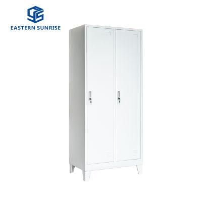 Two Door Steel Metal Storage Locker with Fully Kd Structure