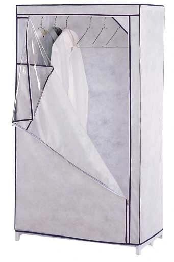 Portable Non-Woven Fabric Wardrobe for Clothes Quilt with Wheels