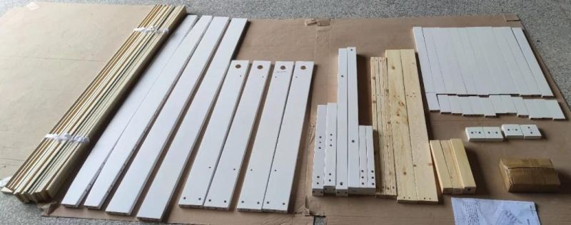 Simple and Easy to Assemble Pine Bed with Planks