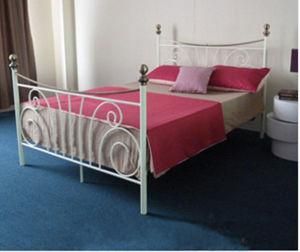 Single Layer Home Luxury White Metal Bed Frames