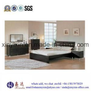 Low Price Wooden Bed MDF Melamine Bedroom Furniture (SH042#)