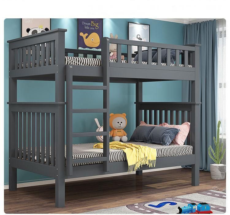 Factory Direct Sale Simple Modern Solid Wood Student School Dormitory Bed Bunk Bed