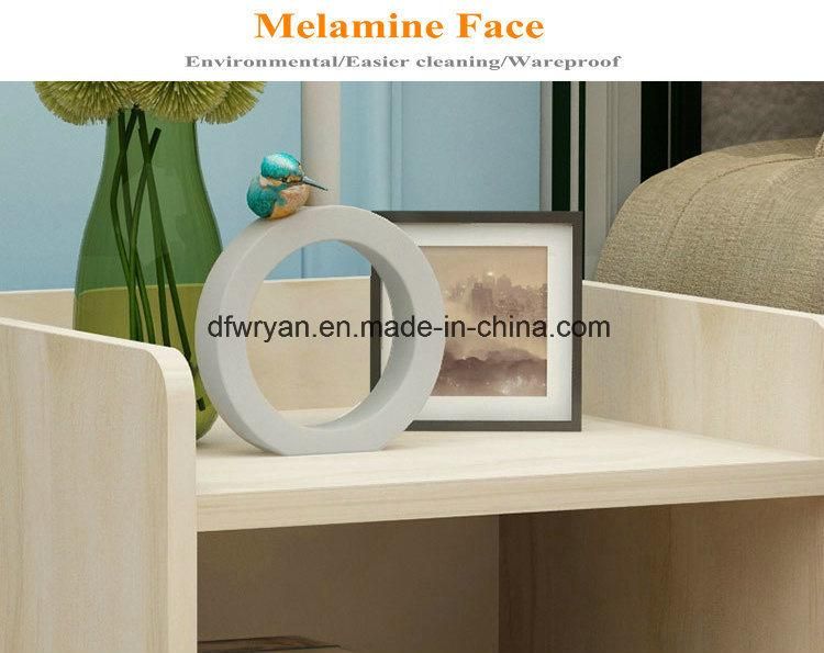 Melamine Board Bedside Night Stand Drawer Storage Cabinet