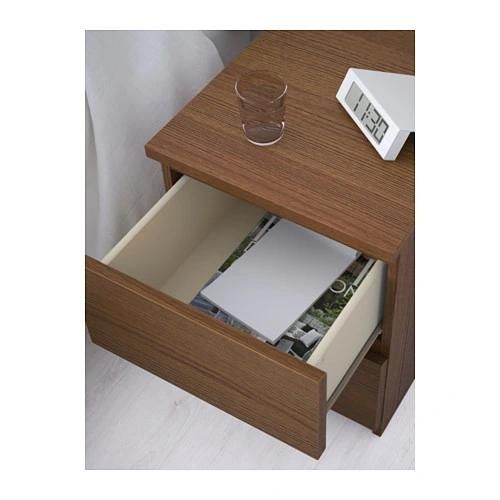 Bedroom Nightstand with Two Drawers