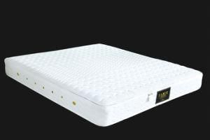 White Color Soft Memory Foam Wave Quilting Spring Mattress